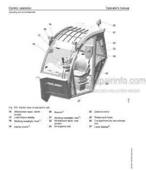 Photo 5 - Liebherr T60-9 4FS 1709 Operators Manual Telescopic Handler 93517447 SN 15682