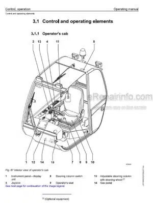 Photo 10 - Liebherr TL435-10 908 Operating Manual Telescopic Handler 9085312 From SN 11000