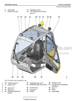 Photo 5 - Liebherr TL445-10 909 Operating Manual Telescopic Handler 9085311 From SN 11000