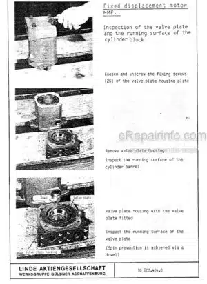 Photo 1 - Linde GD Service Manual Slewing Drive