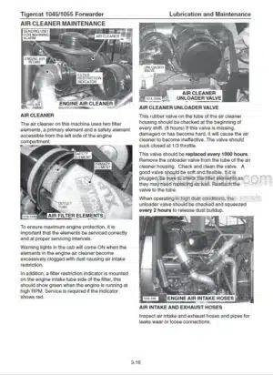 Photo 9 - Tigercat 1045 1055 Service Manual Forwarder 29768A