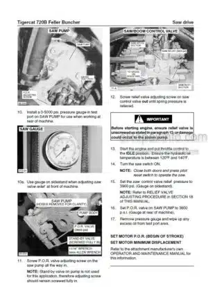 Photo 8 - Tigercat 720B Service Manual Feller Buncher 8115A