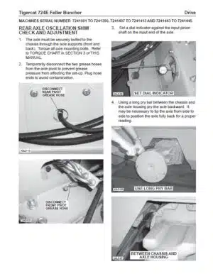 Photo 10 - Tigercat 724E Service Manual Feller Buncher 28757A