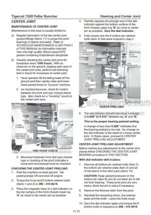 Photo 7 - Tigercat 726D Service Manual Feller Buncher 24257A