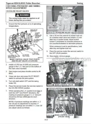 Photo 4 - Tigercat 855C L855C Service Manual Feller Buncher 33294A