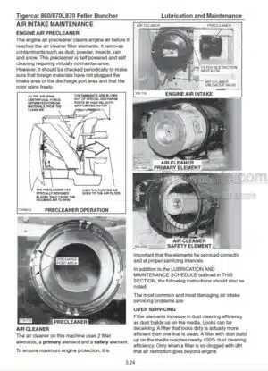 Photo 1 - Tigercat 860 870 L870 Service Manual Feller Buncher 9037A