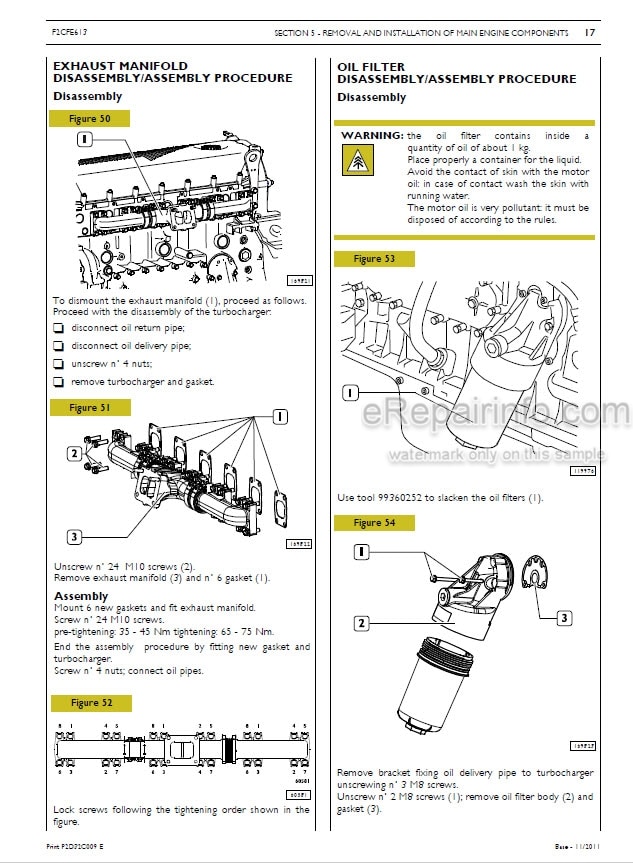 Photo 1 - Tigercat FPT C87 T4I Service And Repair Manual Engine 60215AENG