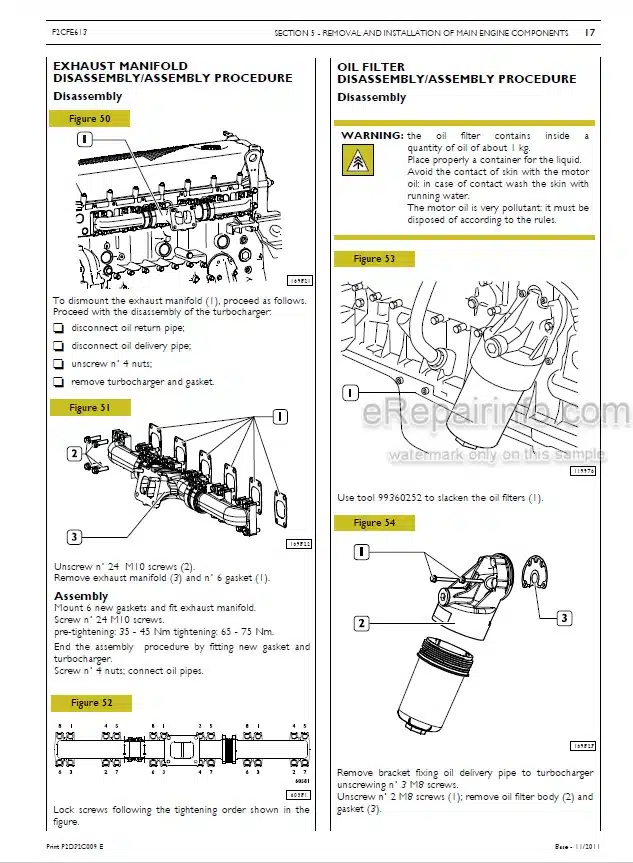 Photo 1 - Tigercat FPT C87 T4I Service And Repair Manual Engine 60215AENG
