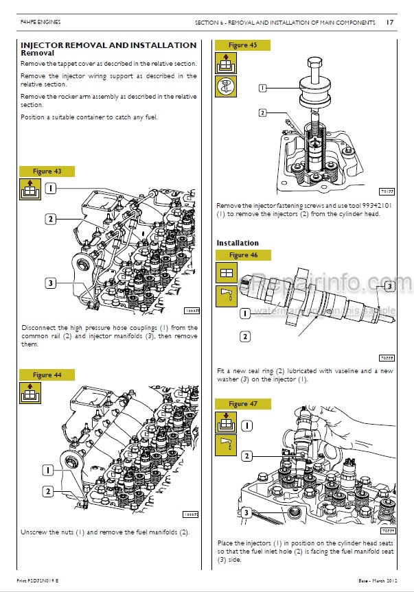 Photo 1 - Tigercat FPT N45 N67 Service And Repair Manual Engine 42069AENG