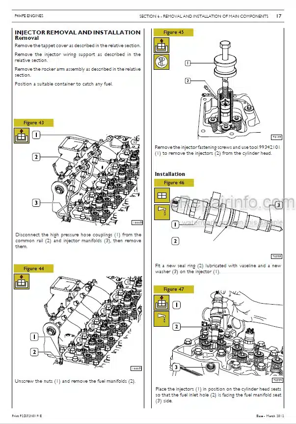 Photo 1 - Tigercat FPT N45 N67 Service And Repair Manual Engine 42069AENG