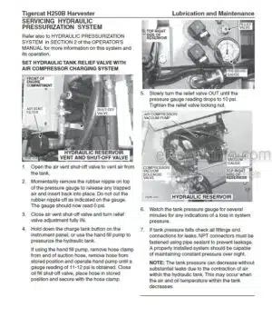 Photo 6 - Tigercat H250B Service Manual Harvester 31775A