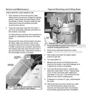 Photo 13 - Tigercat Operator And Service Manual Bunching And Felling Saws 8931A