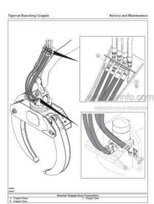 Photo 13 - Tigercat Service And Maintenance Manual Bunching Grapple 65154AENG