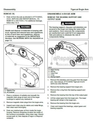 Photo 12 - Tigercat Service And Repair Manual Bogie Arm 47732AENG