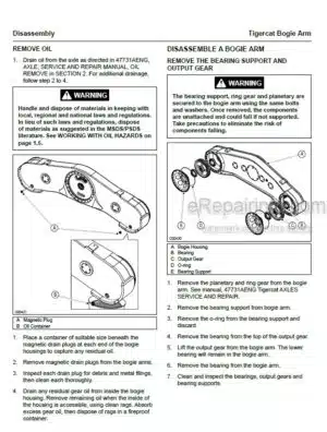 Photo 10 - Tigercat Service And Repair Manual Bogie Arm 47732AENG