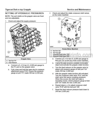 Photo 10 - Tigercat Service And Maintenance Manual Butt-N-Top Grapple 62849AENG