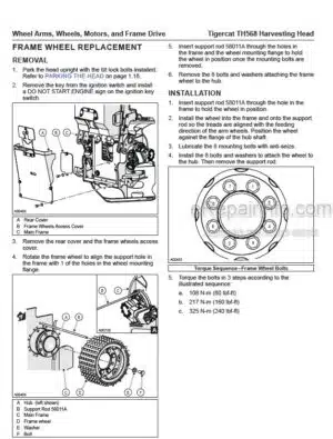 Photo 9 - Tigercat TH568 Service Manual Harvesting Head 56526AENG