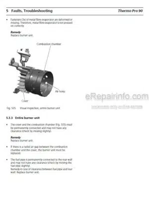 Photo 1 - Webasto Thermo Pro 90 Workshop Manual Water Heater