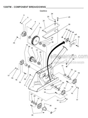 Photo 11 - Gehl 1330 Parts Manual Truck Mounted Scavenger Spreader 907534