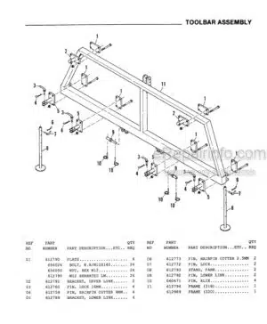 Photo 1 - Gehl 318 320 Operators And Service Parts Manual Finger Wheel V-Rakes 904073