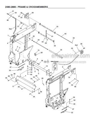 Photo 5 - Gehl 318 320 Operators And Service Parts Manual Finger Wheel V-Rakes 904073