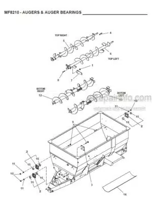 Photo 5 - Gehl 8210 Parts Manual Mixer Feeder 908016