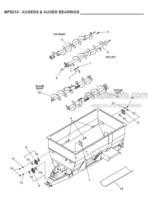 Photo 1 - Gehl 8210 Parts Manual Mixer Feeder 908016