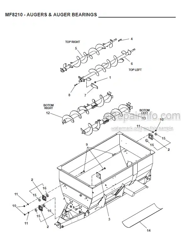 Photo 1 - Gehl 8210 Parts Manual Mixer Feeder 908016