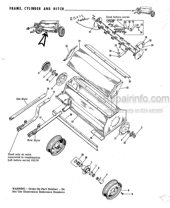 Photo 1 - Gehl CC60 Service And Parts Manual Clean Cut Shredder 1765