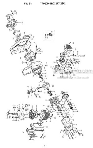 Photo 3 - Iseki A300F A400F A500F Parts Catalog Power Tiller 1300-098-096-00
