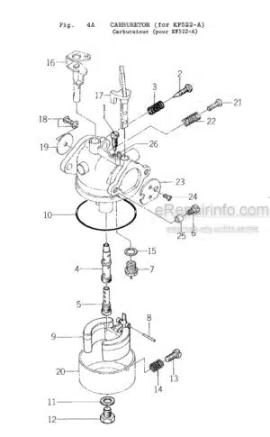 Photo 1 - Iseki KC450 KC450F Parts Catalog Power Tiller 1300-098-003-20