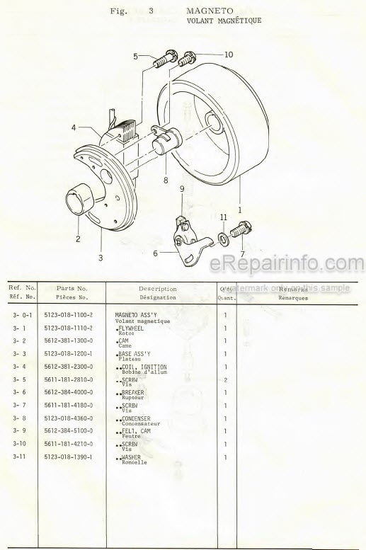 Photo 1 - Iseki MC1 Parts Catalog Mini Cultivator
