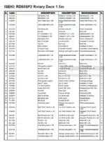 Photo 4 - Iseki RD60SF2 Parts Book Rotary Mower Deck