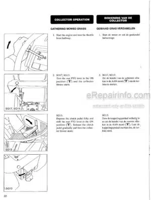 Photo 8 - Iseki SBC350 Operation Manual Collector 9509-01-700