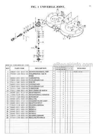 Photo 8 - Iseki SCMA48M SCMA54M SBC550XM Parts Catalog Mower Deck And Grass Collector 8663-097-110-00