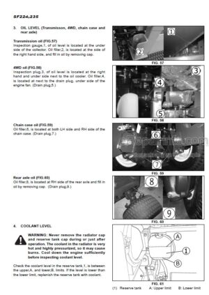 Photo 8 - Iseki SF224 SF235 SCMA54 SCMB60 SSM54 SBC950 Operators Manual Front Mower 1832-912-101-1B