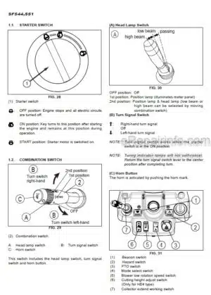 Photo 6 - Iseki SF544 SF551 SCMA54 SCMA60 SCMA71 SBC1300 Operators Manual Front Mower 1809-912-102-3