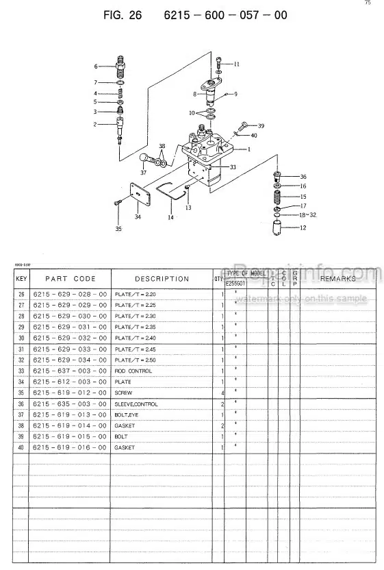 Photo 1 - Iseki SG13 Parts Catalog Lawn And Garden Tractor 1593-098-100-00