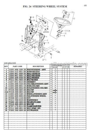 Photo 5 - Iseki SG173H Parts Catalog Lawn And Garden Tractor 1631-097-100-10