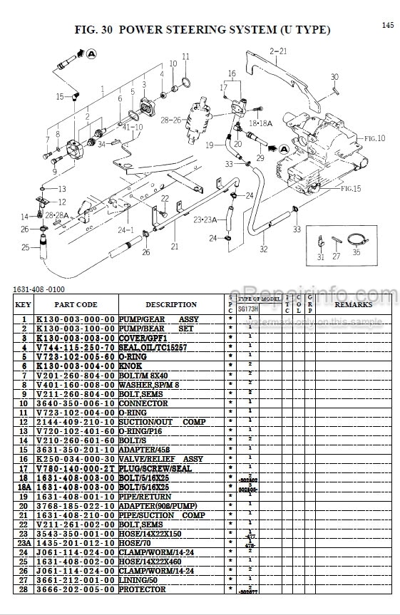 Photo 1 - Iseki SG173H Parts Catalog Lawn And Garden Tractor 1631-097-100-10