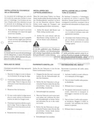 Photo 6 - Iseki SFH240 SFH220 SCMA48F SCMA54F SMM54F SBC550FL SBC550FH Operators Manual Front Mower 1771-912-101-2C