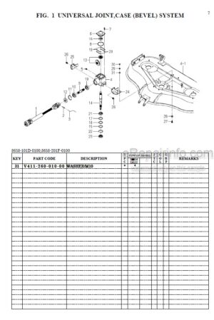 Photo 6 - Iseki SL14H Parts Catalog Mower 2502-098-100-00