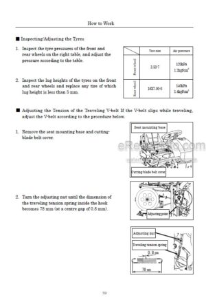 Photo 4 - Iseki SRA800 Operation Manual Ride-On Bush Cutter 9067-394-401-10