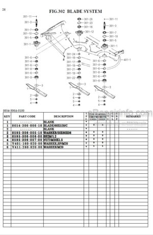 Photo 1 - Iseki SSM54 SSM60 SMM54 SRM54 Parts Catalog Mower Deck 8654-095-420-01