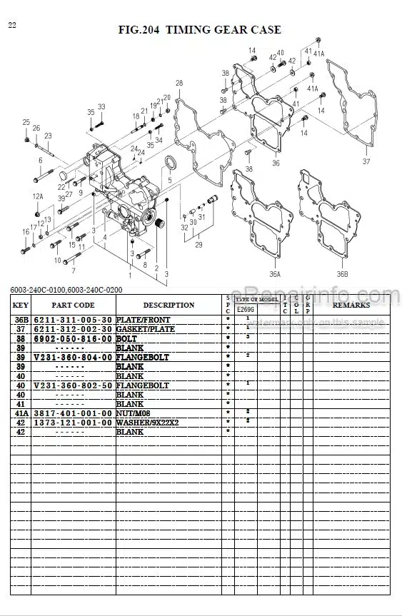 Photo 1 - Iseki SXG15 Parts Catalog Lawn And Garden Tractor 1782-095-100-00
