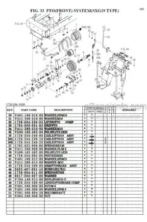 Photo 6 - Iseki SXG15H Parts Catalog Lawn And Garden Tractor 1782-095-200-00