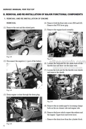 Photo 5 - Iseki SSM48 SSM54 SSM60 SRM48 SMM54 Operation And Service Manual Mower Deck 0406-01-200