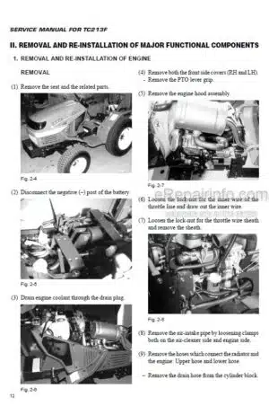 Photo 7 - Iseki SRA950F SRA950 Operation Manual Ride-On Bush Cutter 9067-594-201-10