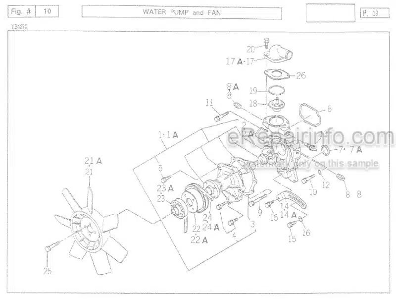 Photo 1 - Iseki TE4270 Parts Catalog Tractor