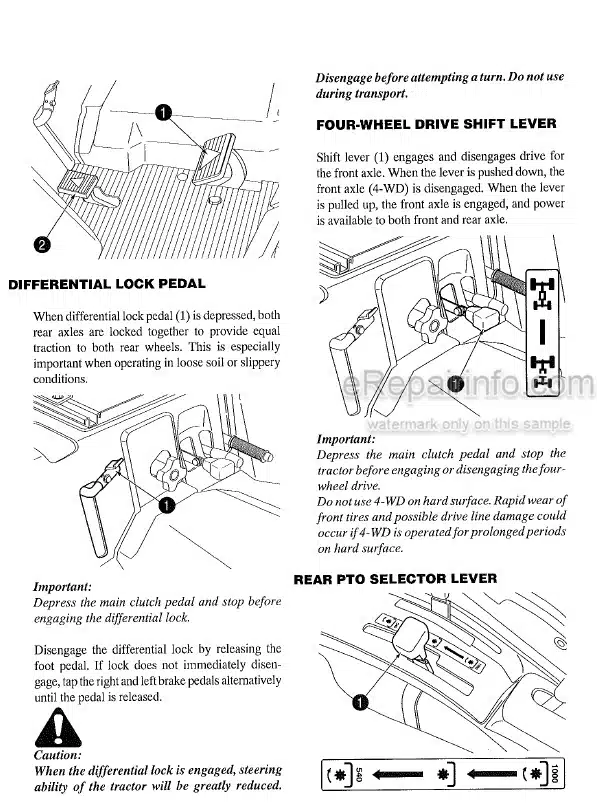 Photo 1 - Iseki TF317F TF321F TF325F Operation Manual Tractor 9311-01-200